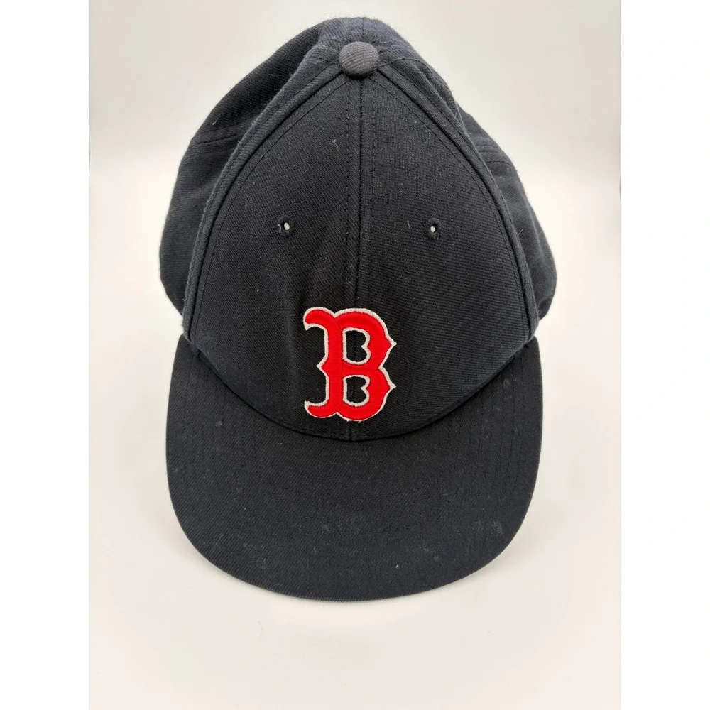 Twins Enterprise Boston Red Sox Baseball Hat Mens OSFA Navy Blue Wool Blend